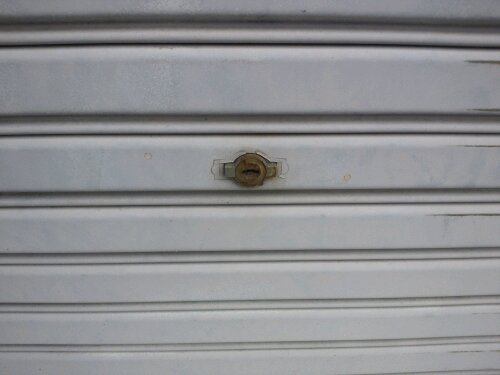 相生市で古いシャッターの鍵開け 鍵修理　20120604